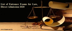 Read more about the article List of Entrance Exams for Law Direct Admission