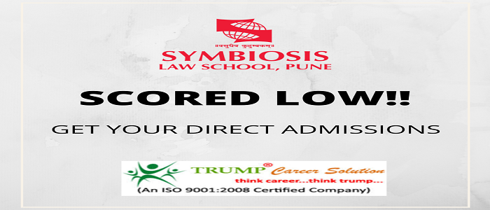 Direct admissions in Symbiosis law college through low SLAT score